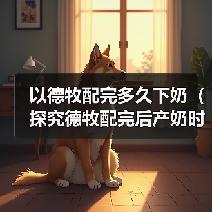 以德牧配完多久下奶（探究德牧配完后产奶时间及相关影响因素）（图4）
