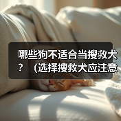 哪些狗不适合当搜救犬？（选择搜救犬应注意的关键因素）（图4）
