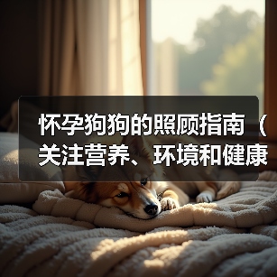 怀孕狗狗的照顾指南（关注营养、环境和健康）（图1）