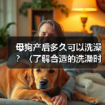 母狗产后多久可以洗澡？（了解合适的洗澡时间，保护母狗与幼犬的健康）（图3）