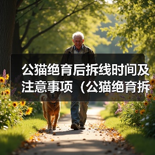 公猫绝育后拆线时间及注意事项（公猫绝育拆线时间及预防感染关键要素）（图1）
