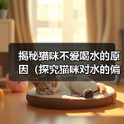 揭秘猫咪不爱喝水的原因（探究猫咪对水的偏好及应对方法）（图4）