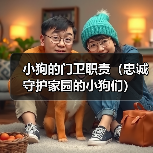 小狗的门卫职责（忠诚守护家园的小狗们）（图1）