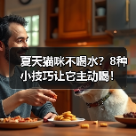 夏天猫咪不喝水？8种小技巧让它主动喝！（图1）