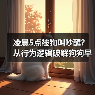 凌晨5点被狗叫吵醒？从行为逻辑破解狗狗早起吠叫难题（图1）