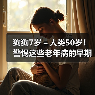 狗狗7岁＝人类50岁！警惕这些老年病的早期信号（图1）