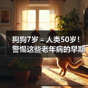 狗狗7岁＝人类50岁！警惕这些老年病的早期信号（图2）