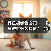 养鱼初学者必知——以鱼进缸多久喂食？（饲养新手必备知识，喂食频率关键解析！）（图1）