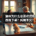 猫咪为什么总喜欢把东西推下桌？纯属手欠？（图4）