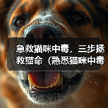 急救猫咪中毒，三步拯救猫命（熟悉猫咪中毒的症状，做好紧急救援）（图4）