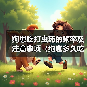狗崽吃打虫药的频率及注意事项（狗崽多久吃一次打虫药？）（图1）