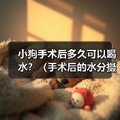 小狗手术后多久可以喝水？（手术后的水分摄取是关键，注意饮水时间和方式）（图4）