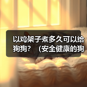 以鸡架子煮多久可以给狗狗？（安全健康的狗狗食谱探索与建议）（图4）