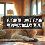 狗狗断尾（关于狗狗断尾的利弊和注意事项）（图4）