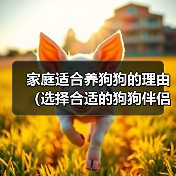 家庭适合养狗狗的理由（选择合适的狗狗伴侣，给家庭带来无尽的快乐）（图1）