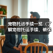 宠物托运手续一览（了解宠物托运手续，确保安全快捷）（图2）