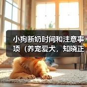 小狗断奶时间和注意事项（养宠爱犬，知晓正确的小狗断奶时间和方法）（图1）