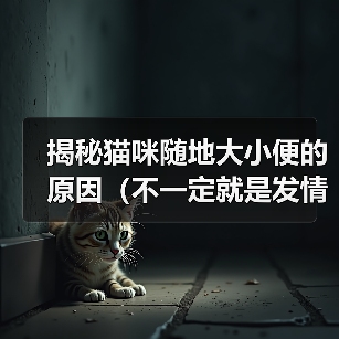 揭秘猫咪随地大小便的原因（不一定就是发情！探索猫咪随地大小便的真正原因）（图3）