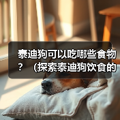 泰迪狗可以吃哪些食物？（探索泰迪狗饮食的世界，了解合适的食物和禁忌）（图4）