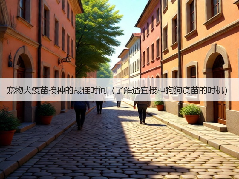 宠物犬疫苗接种的最佳时间（了解适宜接种狗狗疫苗的时机）