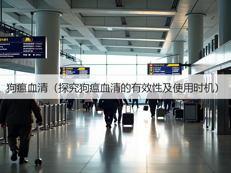 狗瘟血清（探究狗瘟血清的有效性及使用时机）